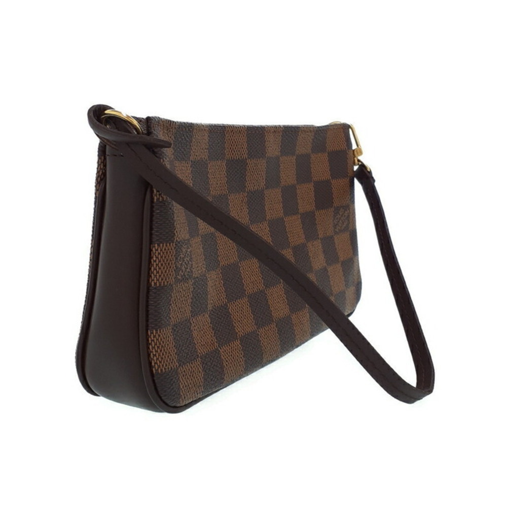 Louis Vuitton Navona Accessory Pouch Ebene Damier Brown